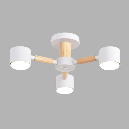 8306/3C COMFI LN26 333 белый, металл/дерево Светильник потолочный GX53 LED 3*7W 220V VUDI фото 3 8306/3C COMFI LN26 333 белый, металл/дерево Светильник потолочный GX53 LED 3*7W 220V VUDI фото 3