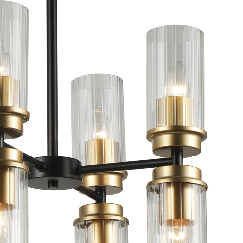 Светильник на штанге Escada 2138/8P E14*40W Black/Gold фото 3 Светильник на штанге Escada 2138/8P E14*40W Black/Gold фото 3