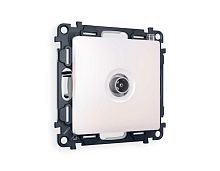 Комплект механизма TV розетки оконечной AMBRELLA VOLT ALFA Жемчуг 50-870 MHz 1dB QUANT (AP2130, VM202) MA213010