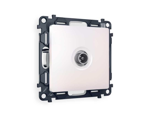 Комплект механизма TV розетки оконечной AMBRELLA VOLT ALFA Жемчуг 50-870 MHz 1dB QUANT (AP2130, VM202) MA213010