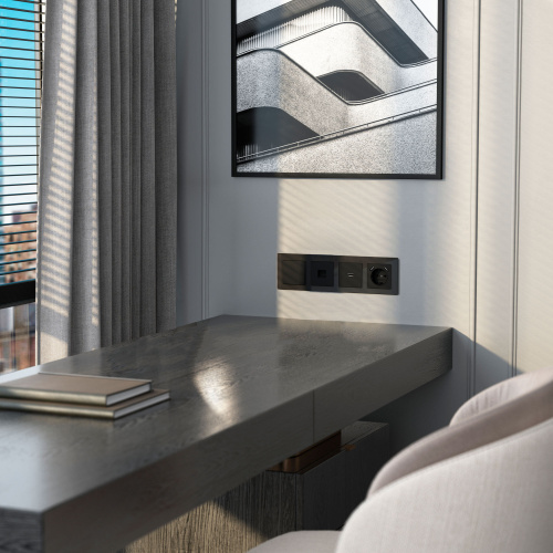 Рамка из стекла на 4 поста Favorit черный W0041108 фото 5 Рамка из стекла на 4 поста Favorit черный W0041108 фото 5