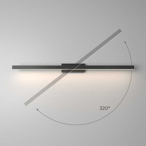 Светильник настенный светодиодный Rino черный 40157/LED фото 3 Светильник настенный светодиодный Rino черный 40157/LED фото 3