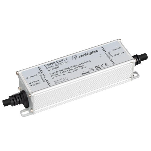 Блок питания Arligh ARPV-48060-A1 48V 60W IP67 1.25A 055095 Блок питания Arligh ARPV-48060-A1 48V 60W IP67 1.25A 055095