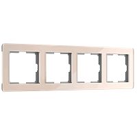 Рамка из акрила на 4 поста Acrylic айвори W0042743