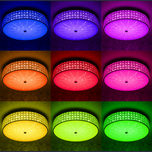 Citilux Портал CL32418G1 LED RGB Люстра хрустальная с пультом Хром фото 8 Citilux Портал CL32418G1 LED RGB Люстра хрустальная с пультом Хром фото 8