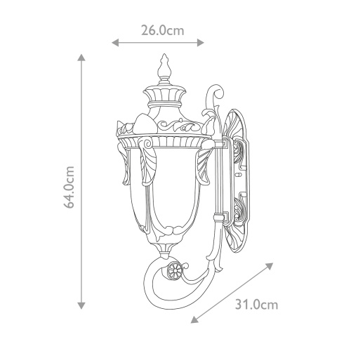 Настенный фонарь Elstead Exterior, Арт. PH1-L-OB фото 4