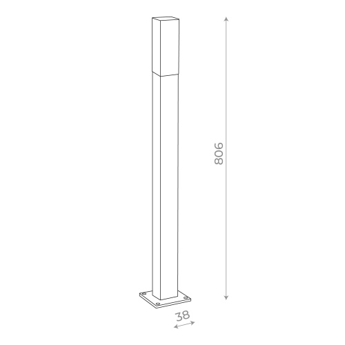 SL101.715.01 Светильник уличный наземный ST-Luce Серый/Белый LED 1*3W 4000K VIVO фото 2
