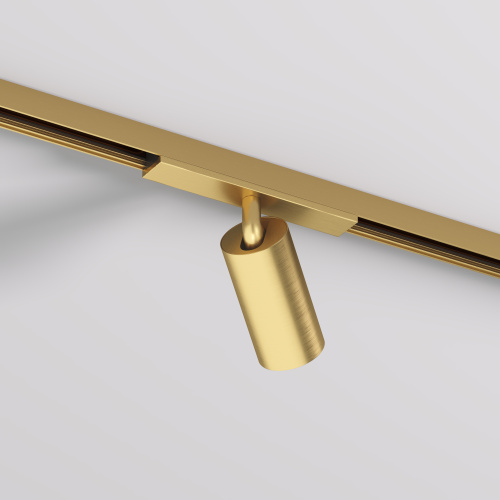 DK5740-SB Светильник для трека SHINE SPOT со светодиодом, D35*H70, 48V DC, 6W, RA?90, 3000K, IP20, сатинированная латунь, алюминий фото 4