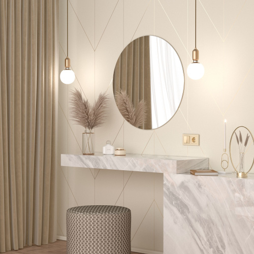 Рамка из металла на 2 поста Аluminium шампань алюминий W0021711 фото 4