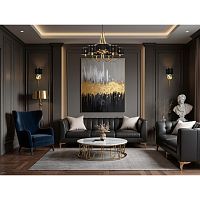 8406/1W MODERNI LN26 000 античная бронза/черный металл/текстиль Бра Е14 40W 220V DEMETRA