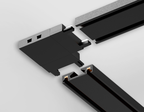 Коннектор угловой токопроводящий Magnetic Ultra slim 26 48В черный фото 3 Коннектор угловой токопроводящий Magnetic Ultra slim 26 48В черный фото 3