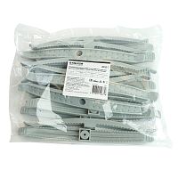 Держатель кабеля для прямого монтажа двусторонний ДКД-2 STEKKER PMHR2G, серый (20 шт в упаковке)