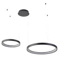 Люстра подвесная черная LED 78Вт D38+58см Zortes Innra ZRS.90611.02