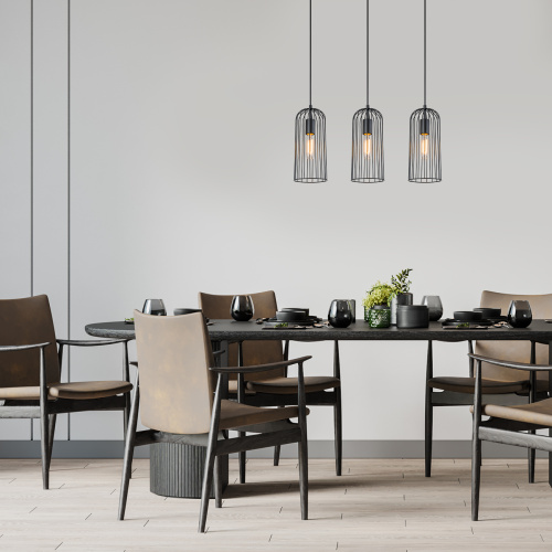Подвесной светильник Escada 10198/3S E27*60W Black фото 5 Подвесной светильник Escada 10198/3S E27*60W Black фото 5