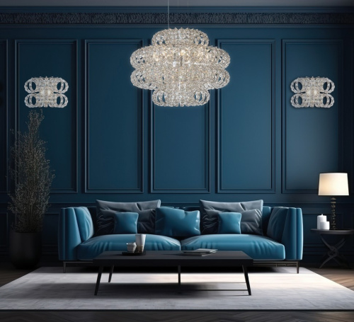 Люстра подвесная Brilliance Chrome FL1107-13P фото 3