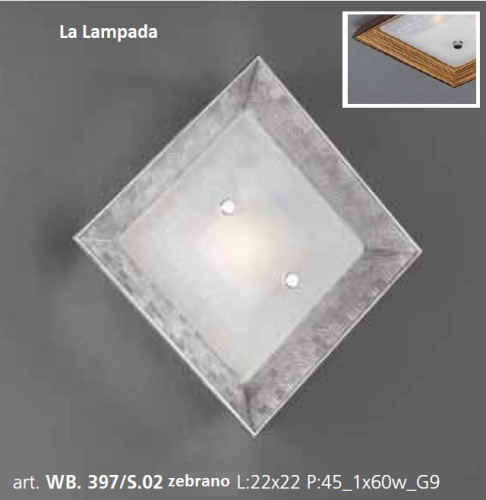 La Lampada WB 397/S.02 ZEBRANO La Lampada WB 397/S.02 ZEBRANO