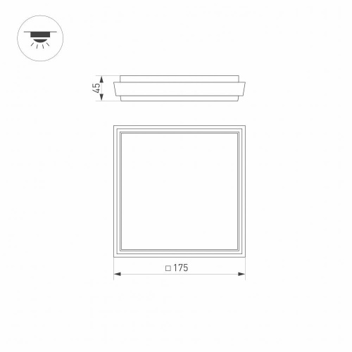 Уличный светодиодный светильник Arlight LGD-Area-S175x175-10W Warm3000 029951 фото 3 Уличный светодиодный светильник Arlight LGD-Area-S175x175-10W Warm3000 029951 фото 3