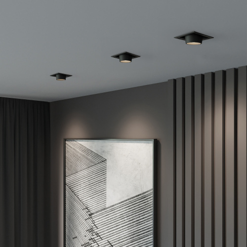 Потолочный светодиодный светильник поворотный Conner 8W 4000K чёрный 25087/LED фото 5