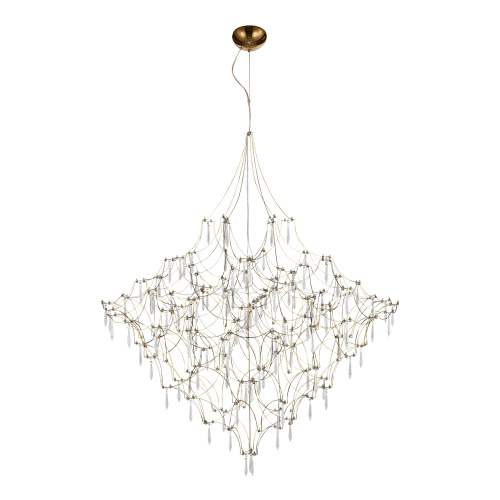 SL6601.203.114 Светильник подвесной ST-Luce Золотистый/Прозрачный LED 114*0,5W 3000K GRAVETTA