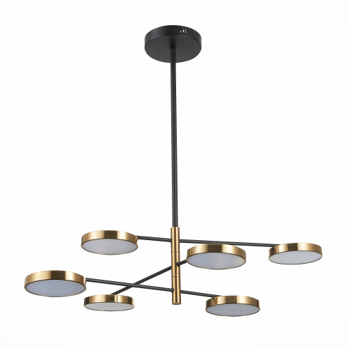 SL1605.413.06 Светильник потолочный  ST-Luce Черный/Латунь, Белый LED 6*7,5W 3000K FARONE фото 3