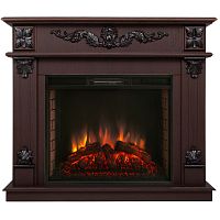 Каминокомплект PHILADELPHIA/ВЕРОНА Орех с очагом Электроочаг EPSILON 26