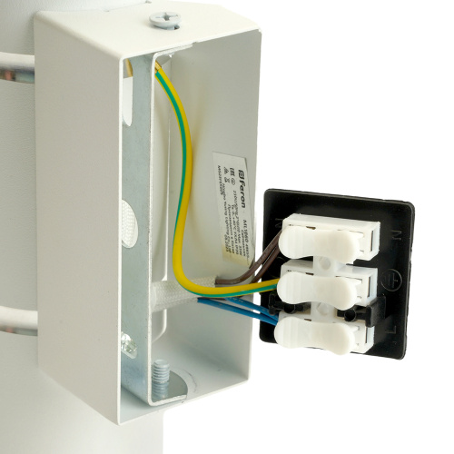 Светильник  настенный Feron ML1860 ZEN MR16 35W, 230V, 2*GU10, белый, хром IP20 фото 7