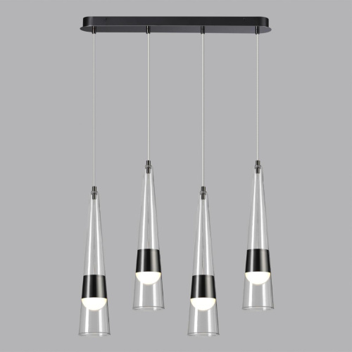 5044/42L L-VISION ODL24 000 глянц.темн.хром/прозрачный/металл/стекло Люстра LED 42W 3000K 4167Лм LUMP фото 4