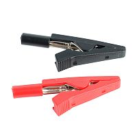 MTM TL 002 Комплект зажимов "крокодил", медь, красный/черный