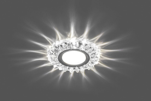 Светильник встраиваемый с белой LED подсветкой Feron CD916 потолочный MR16 G5.3 прозрачный фото 2