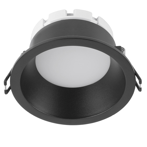 Светильник потолочный встраиваемый, 15W 230V GX53, черный, круг, без лампы, DL512