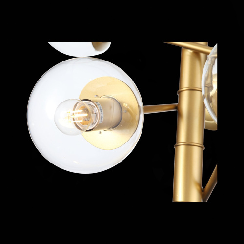 SL1150.203.08 Светильник подвесной ST-Luce Матовое золото/Прозрачный E27 8*40W (из 3-х коробок) LIORA фото 10