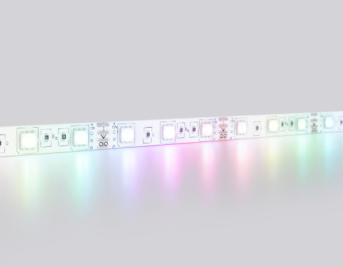 Светодиодная лента 12В 5050 60Led 14.4Вт/м Цветная RGB IP65 5м фото 2