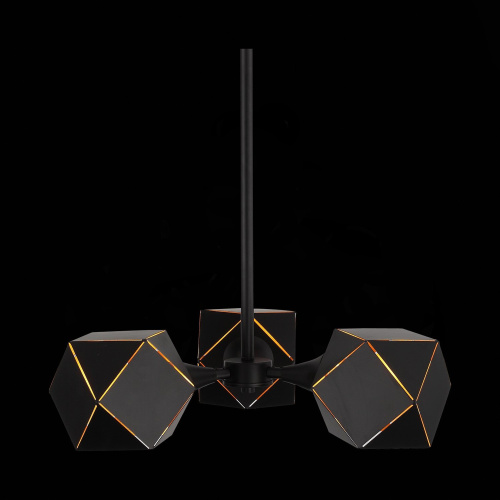 SL258.402.03 Люстра потолочная ST-Luce Черный/Черный, Золото E14 3*40W ENIGMA фото 4