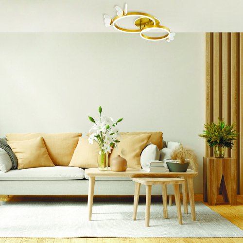 Потолочный светильник Escada 10225/2 LED*65+15W Gold фото 2 Потолочный светильник Escada 10225/2 LED*65+15W Gold фото 2
