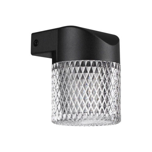 359293 STREET NT24 722 черный Светильник ландшафтный настенный IP65 LED 7W 4000K 175-265V ESTIMA