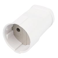 Розетка переносная 1-местная б/з STEKKER, PST10-30-200, пластик 250В, 10А, IP20, белый