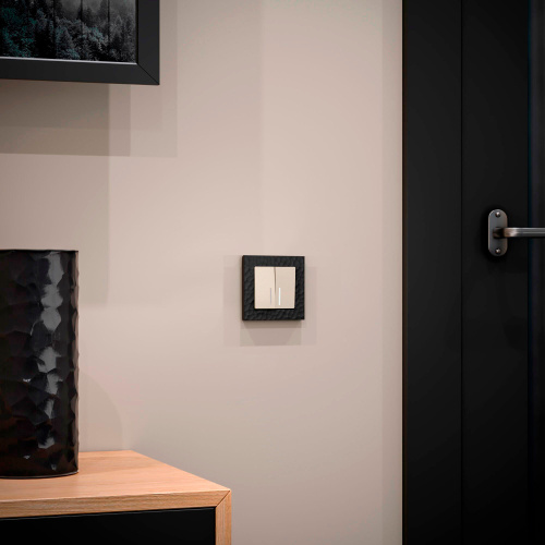 Рамка из поликарбоната на 1 пост Hammer черный W0012408 фото 3