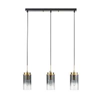 8101/3A COMFI LN26 407 черный/бронза металл/стекло Подвес Е14 3*40W 220V ISHA