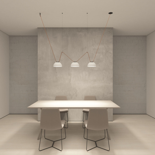 DK5560-WH+BK Cветильник для трека-ремня Belty, серия Flow, со светодиодом, D220*H117мм, 48V DC, 24W, RA90, 120°, 4000K, IP20, белый с черным, алюминий фото 7