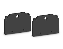 Комплект заглушек для шинопровода в натяжной потолок Magnetic Ultra slim 26 48В черный 2шт