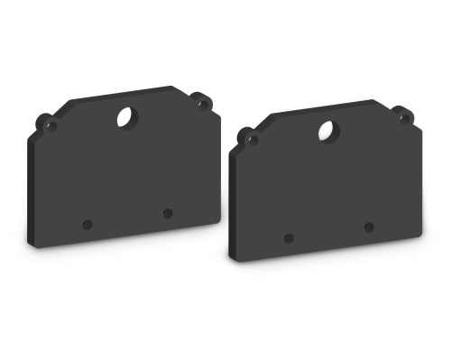 Комплект заглушек для шинопровода в натяжной потолок Magnetic Ultra slim 26 48В черный 2шт Комплект заглушек для шинопровода в натяжной потолок Magnetic Ultra slim 26 48В черный 2шт