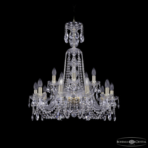 Люстра хрустальная 1402/10+5/240/XL-77 G Люстра хрустальная 1402/10+5/240/XL-77 G