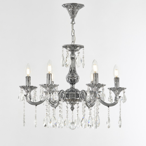 Люстра с хрустальными подвесками AL78101/6/175 A NB Bohemia Ivele Crystal (Богемия Ивеле Кристалл) фото 4