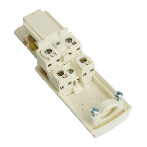 Токоподвод левый трехфазный для шинопровода ,белый ,PRO-0431/PRO-043112-3-RUS фото 2