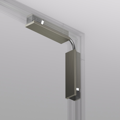 TR5724-DN Электрический коннектор для трека SHINE BASE 90° стена-потолок с поворотом трека под произвольным углом, темный никель, алюминий фото 5