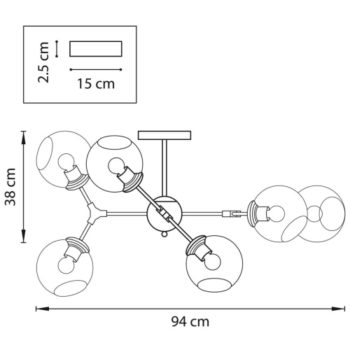 Потолочная люстра Lightstar BETA 785063 фото 3 Потолочная люстра Lightstar BETA 785063 фото 3