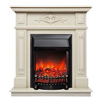 Электрокамин RealFlame Lilian WT жемчуг с очагом Fobos Lux Black