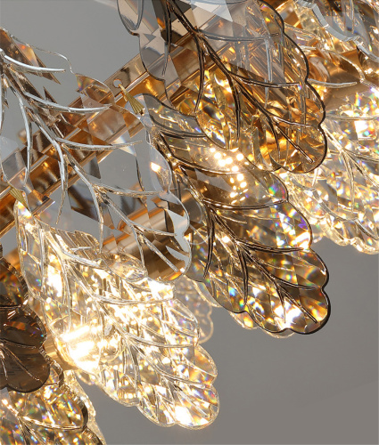 Люстра D8011P/R-1000 gold/smoky фото 3