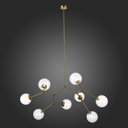 SL1506.203.08 Люстра подвесная ST-Luce Золотистый/Прозрачный E14 8*40W CHIETI фото 5