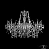 Люстра хрустальная 1411/12/300 Ni Leafs Bohemia Ivele Crystal (Богемия Ивеле Кристалл)